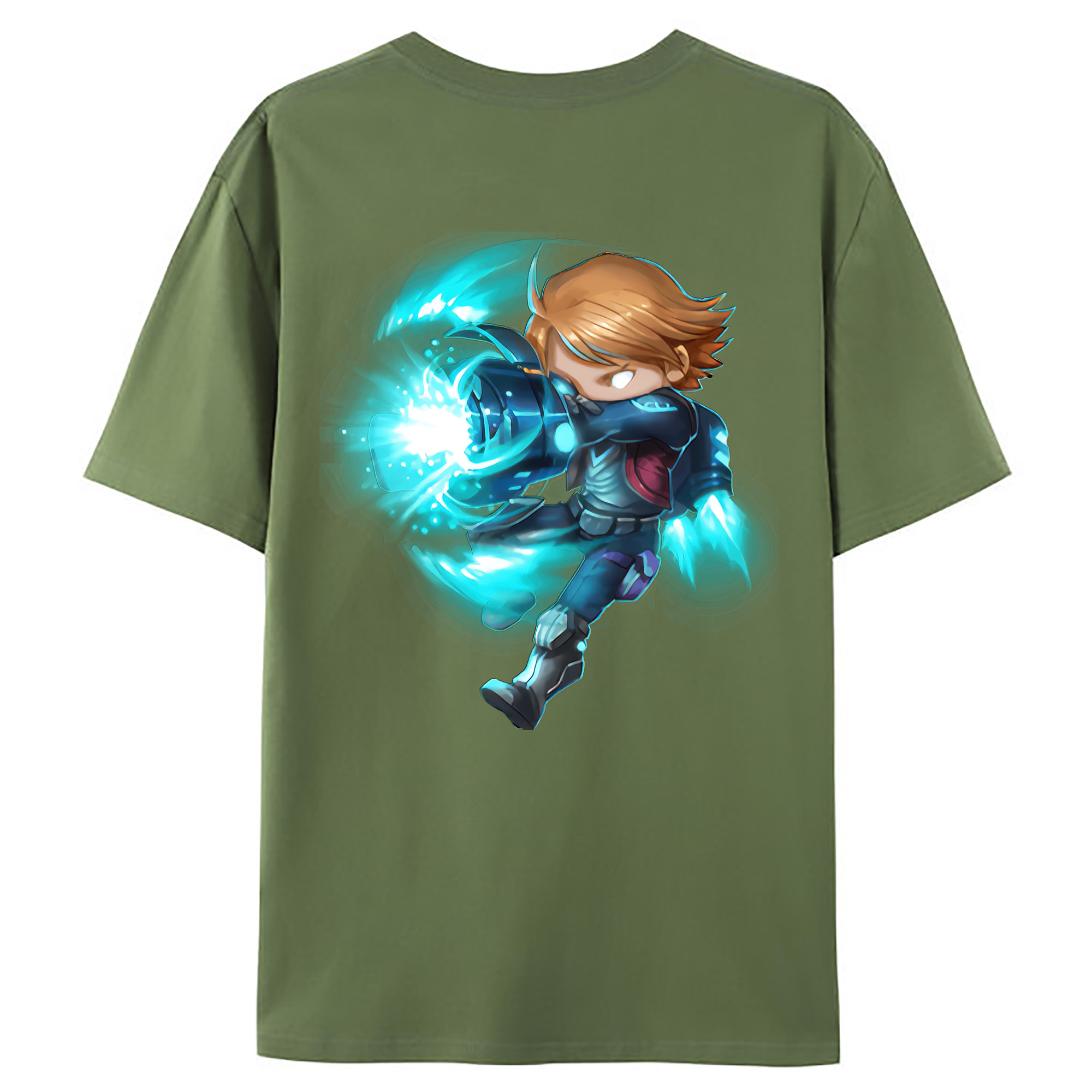 （画像用） リーグ・オブ・レジェンド League of Legends LOL 綿100％ メンズ半袖Tシャツ（バックプリント） 通気性